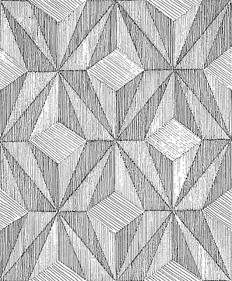 Paragon Black Geometric Wallpaper