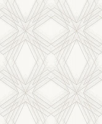 Relativity Off-White Geometric Wallpaper