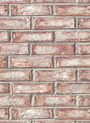 Appleton Maroon Faux Weathered Brick Wallpaper