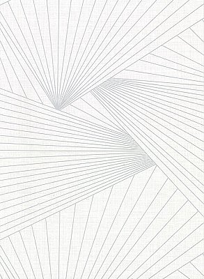 Berkeley White Geometric Faux Linen Wallpaper