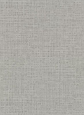 Montgomery Pewter Faux Grasscloth Wallpaper