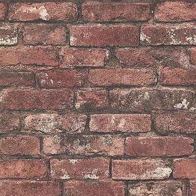 Debs Red Exposed Brick Wallpaper
