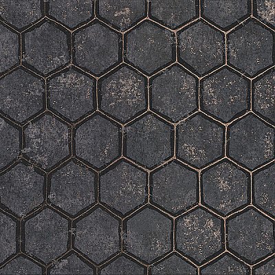 Starling Charcoal Honeycomb Wallpaper