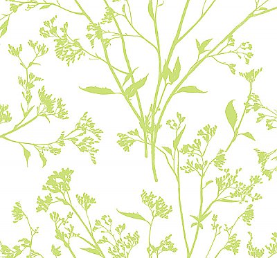 Southport Chartreuse Delicate Branches Wallpaper