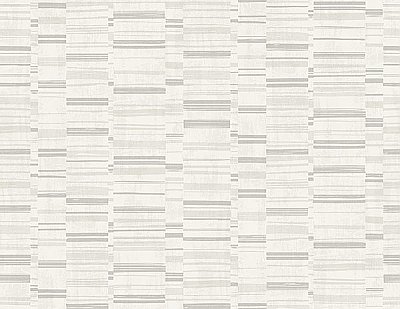 Fresnaye Light Grey Linen Stripe Wallpaper