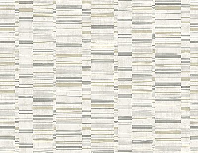 Fresnaye Grey Linen Stripe Wallpaper