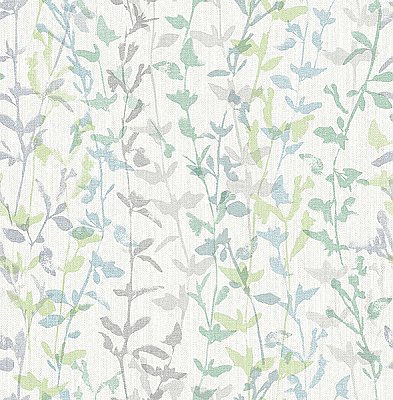Thea Green Floral Trail Wallpaper