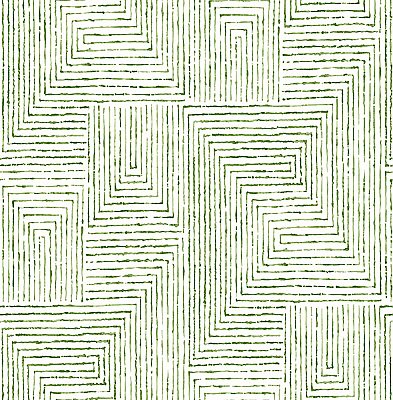 Merritt Green Geometric Wallpaper