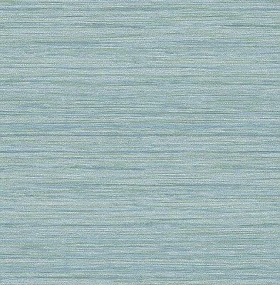 Barnaby Light Blue Faux Grasscloth Wallpaper