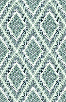 Zaya Green Tribal Diamonds Wallpaper
