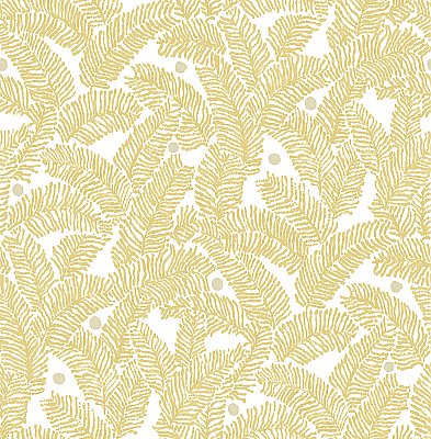 Athina Yellow Fern Wallpaper