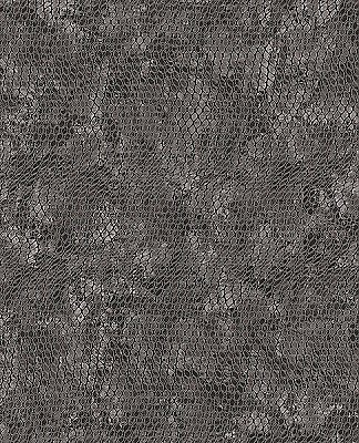 Viper Charcoal Snakeskin Wallpaper