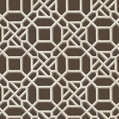Adlington Brown Geometric Wallpaper