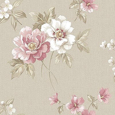 Keighley Pink Floral Wallpaper