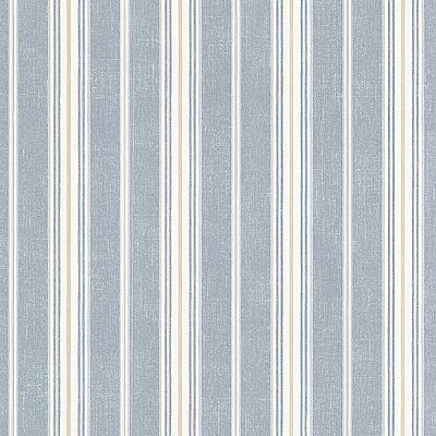 Cooper Denim Cabin Stripe Wallpaper