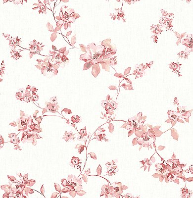Cyrus Rose Festive Floral Wallpaper