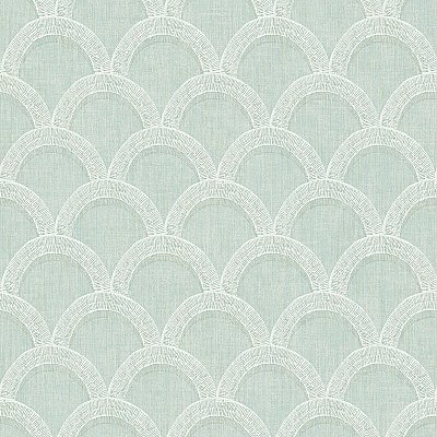 Bixby Turquoise Geometric Wallpaper