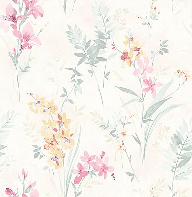 Henrietta Pastel Floral Wallpaper