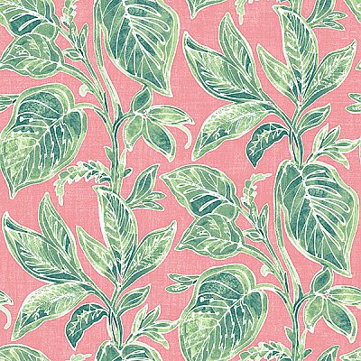 Mangrove Pink Botanical Wallpaper