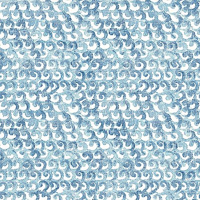 Saltwater Aqua Wave Wallpaper