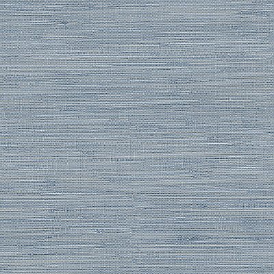 Waverly Blue Faux Grasscloth Wallpaper