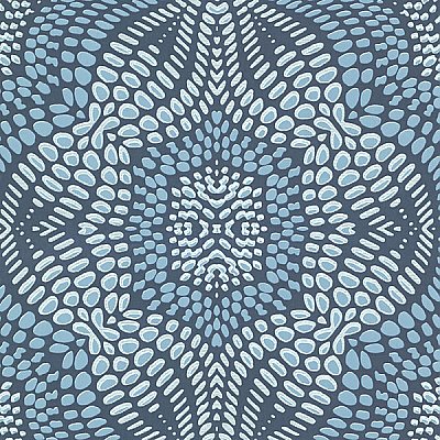 Iberian Aqua Fractal Geometric Wallpaper