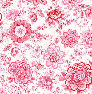 Kali Pink Folklore Chintz Wallpaper