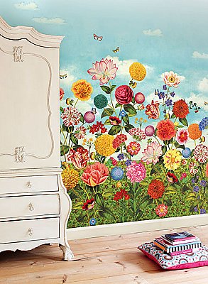 Wild Flowerland Wall Mural