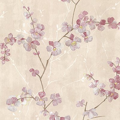 Chapman Pink Cherry Blossom Trail Wallpaper