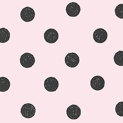 Lunette Light Pink Polka Dot Wallpaper