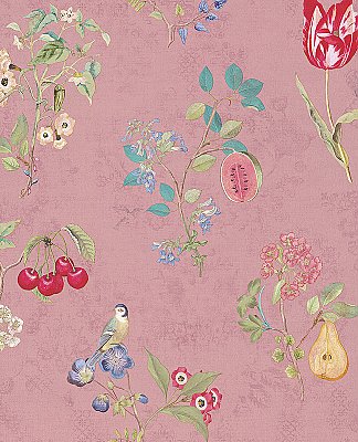 Danique Mauve Garden Wallpaper