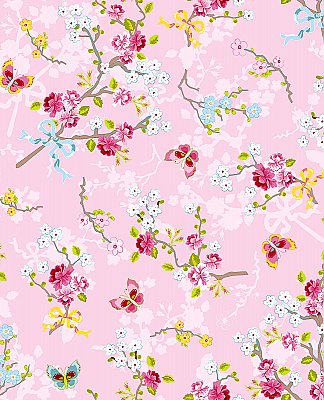 Ilse Blush Cherry Blossom Wallpaper