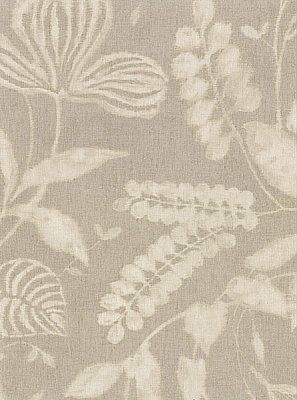 Arvada Light Grey Botanical Wallpaper