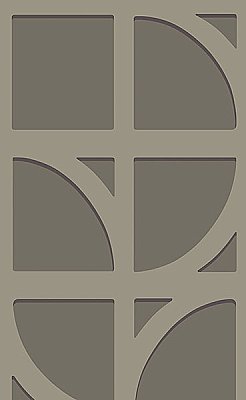 Shapes Dark Grey Curved Trellis Wallpaper
