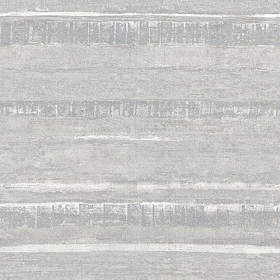 Rakasa Silver Distressed Stripe Wallpaper