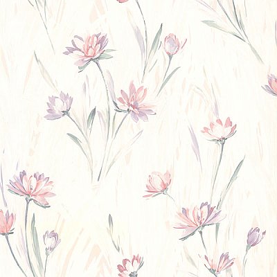 Lilly Pink Floral Texture Wallpaper