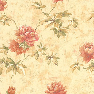 Carmela Beige Floral Wallpaper