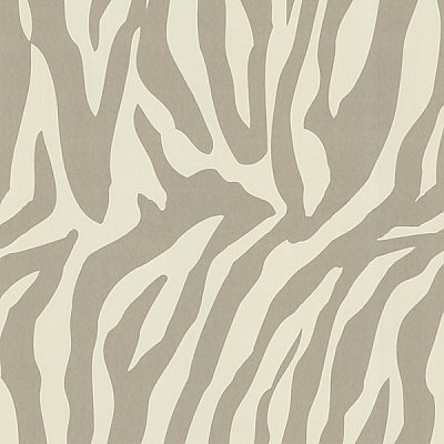 Zebbie Taupe Zebra Print Wallpaper