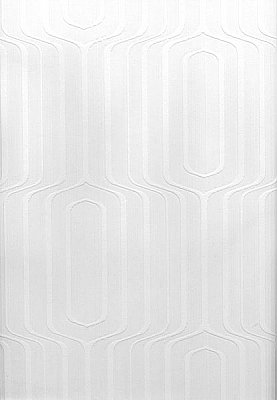 Pitch Geometric Ogee Paintable Wallpaper