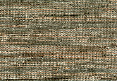 Kohaku Sage Grasscloth Wallpaper