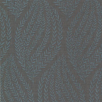 Calix Charcoal Sienna Leaf Wallpaper