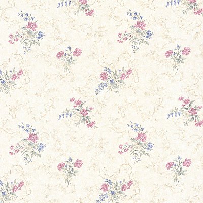 Marie Pink Delicate Floral Bouquet Wallpaper