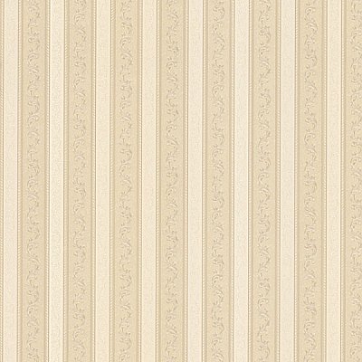 Kendra Beige Scrolling Stripe Wallpaper