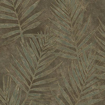 Grand Palms Brown Leaves Wallpaper