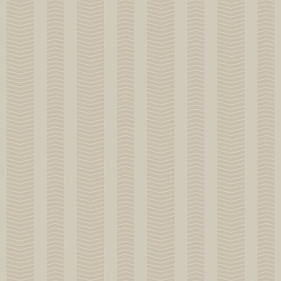 Ashford House Dart Stripe Wallpaper - Taupe