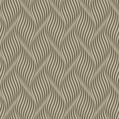 Ashford House Groovy Wallpaper - Taupe