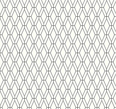 Ashford House Diamond Lattice Wallpaper - Black
