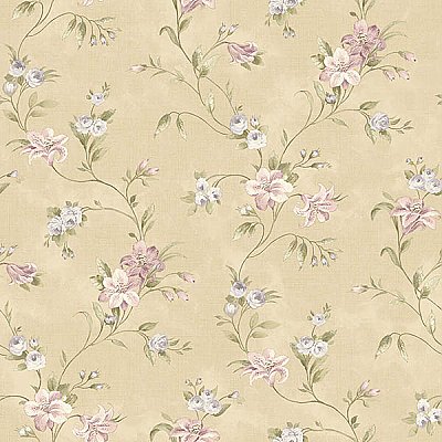 Lorraine Lily Purple Floral Wallpaper