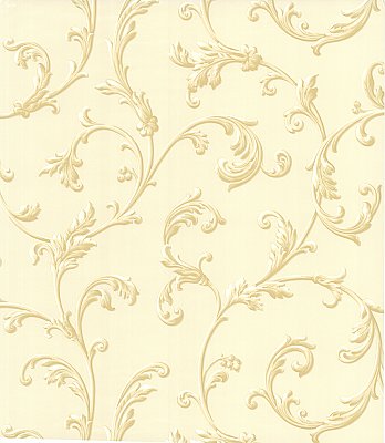 Sylvia Cream Ornate Scroll Wallpaper