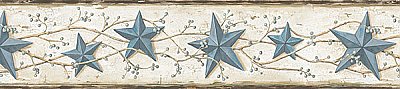 June Blue Heritage Tin Star Border